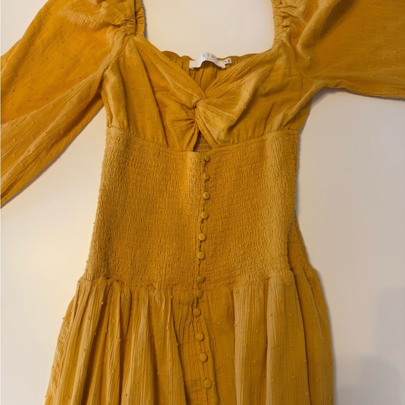 Astr Golden Long Sleeve Maxi Dress - Picture 2 of 9